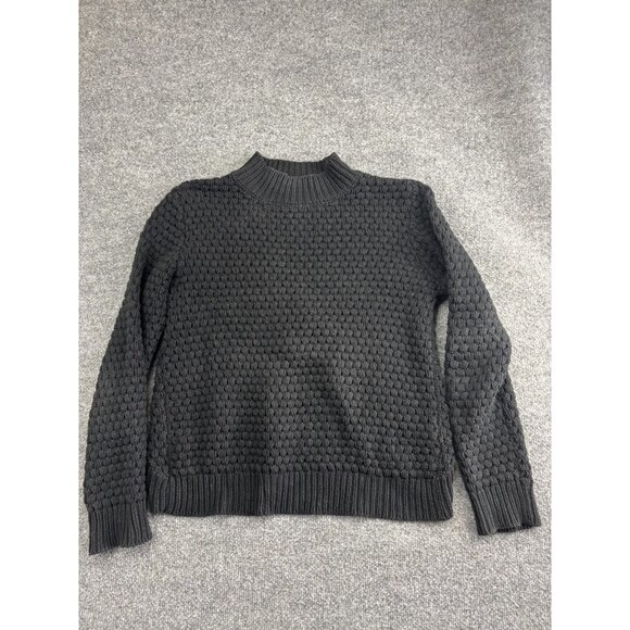 Element Sweater Womens Large Black Textured Knit Pullover Crewneck ES7030 Casual - Picture 1 of 6